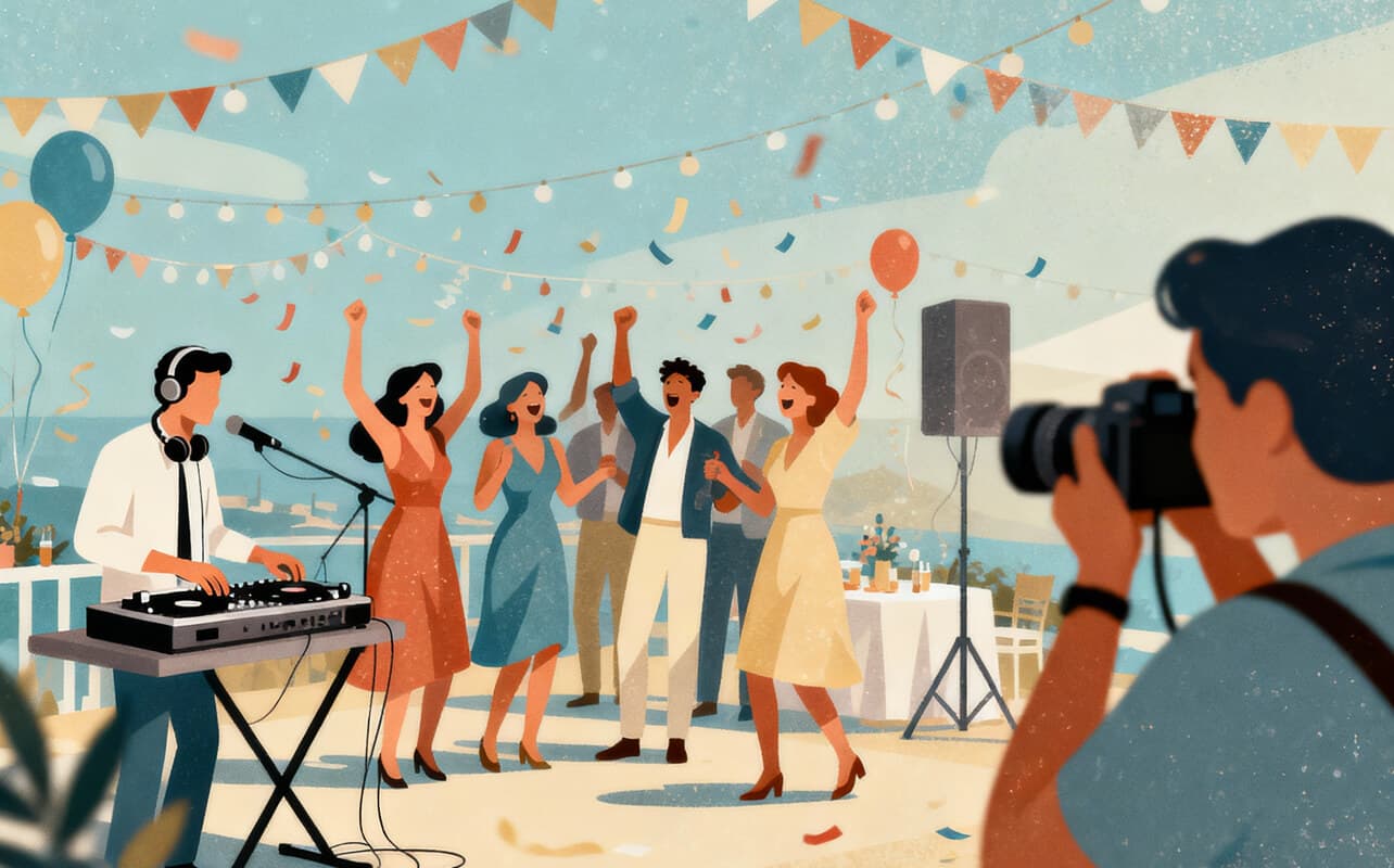 ciesząca się grupa