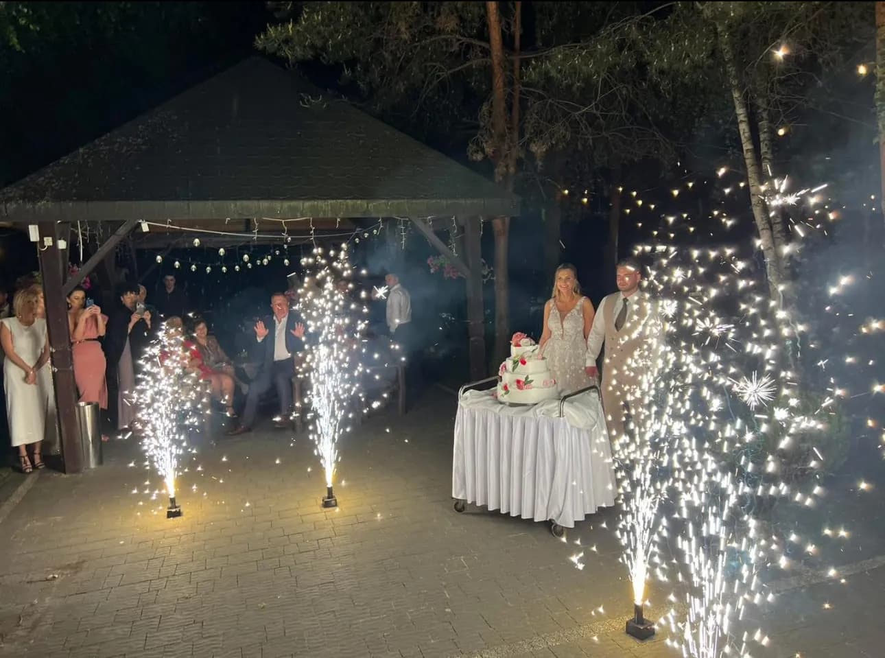 Fontanny sceniczne - efekt iskier