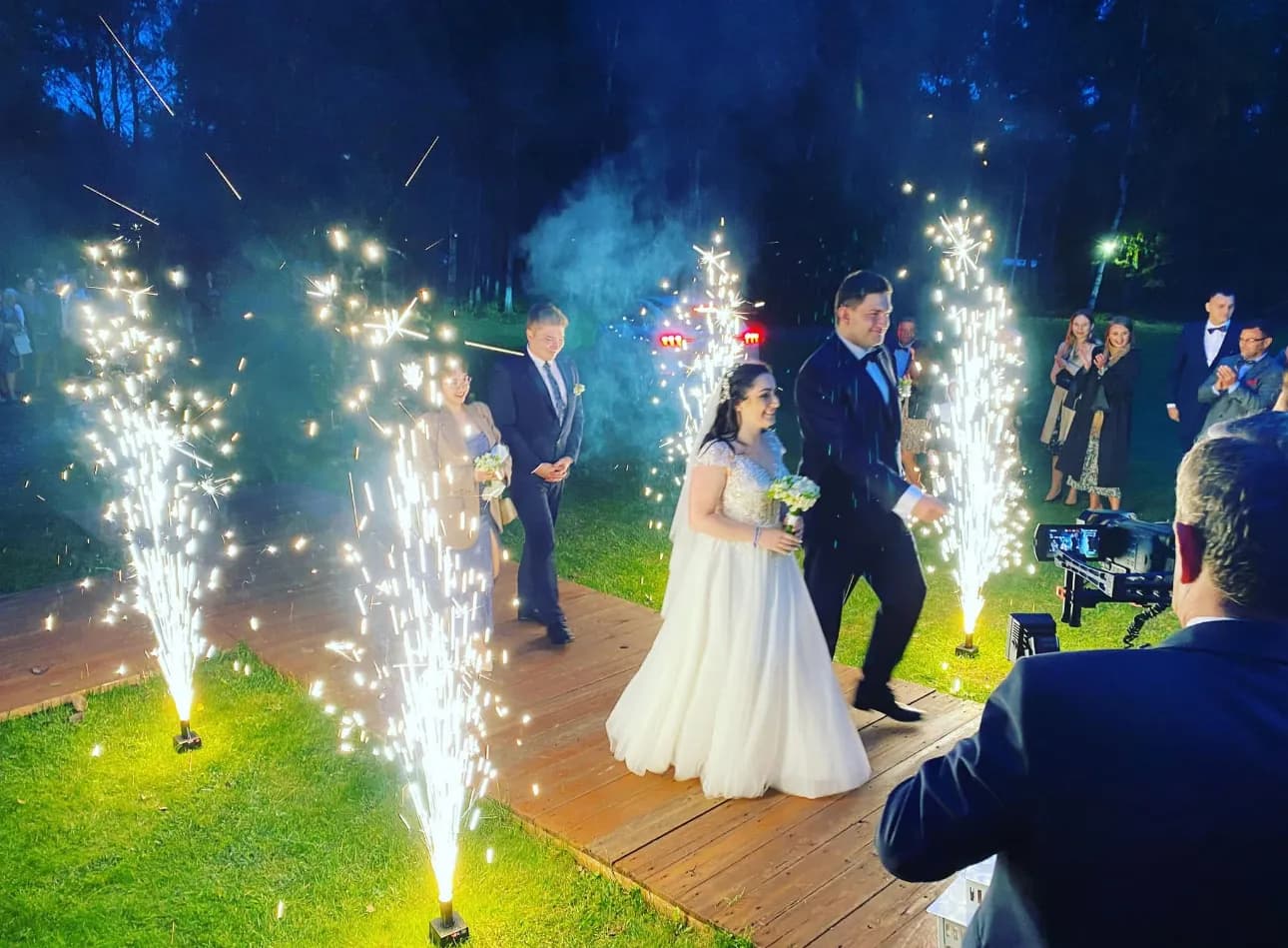 Fontanny sceniczne - efekt iskier