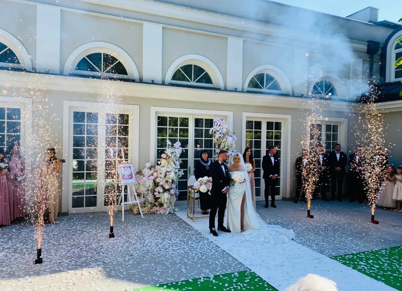 Fontanny sceniczne - efekt iskier